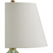 Eau de Nil 28.25 inch 150 watt Green and Textured Antique Gold Leaf Table Lamp Portable Light
