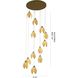 Canada 12 Light 24 inch Bronze Chandelier Ceiling Light