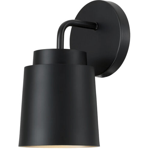 Pratt 1 Light 5 inch Matte Black Sconce Wall Light