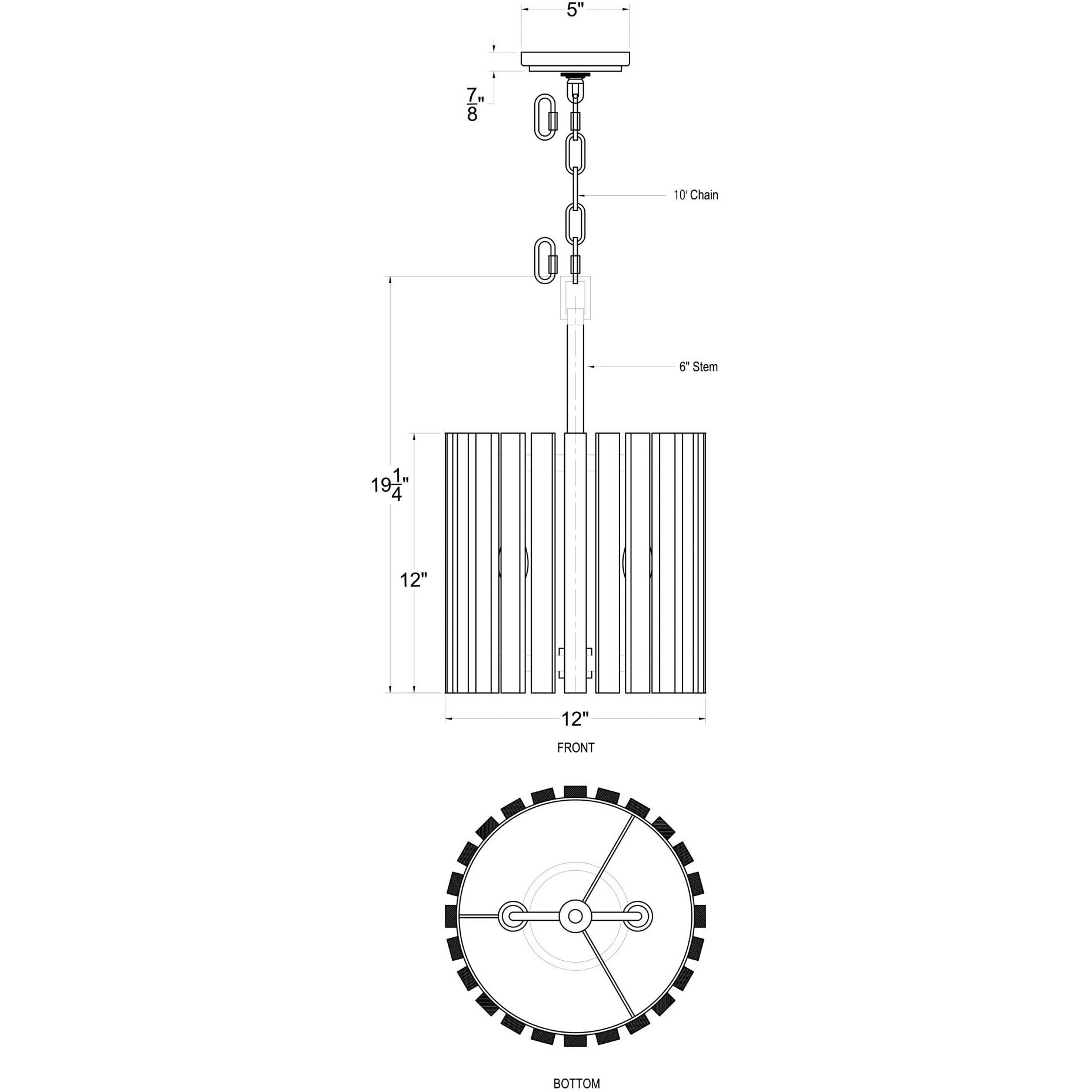 Suratto 2 Light 12 inch Matte Black and Medium Walnut Pendant Ceiling Light in Matte Black/Medium Walnut