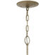 Eve LED 24 inch Champagne Gold Chandelier Ceiling Light, Orb