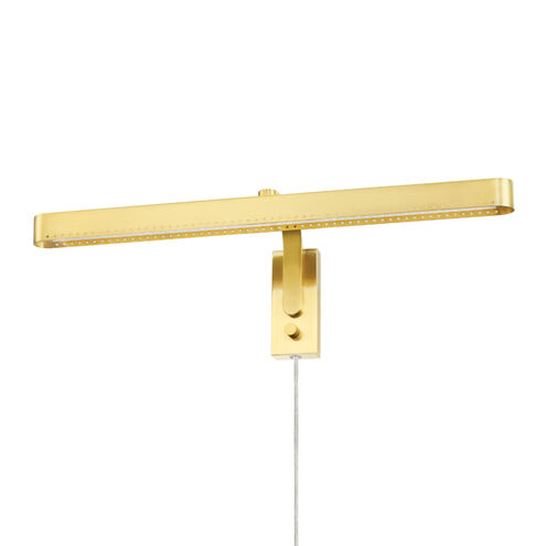 Julissa 20 watt 24 inch Aged Brass Art & Shelf Light Wall Light