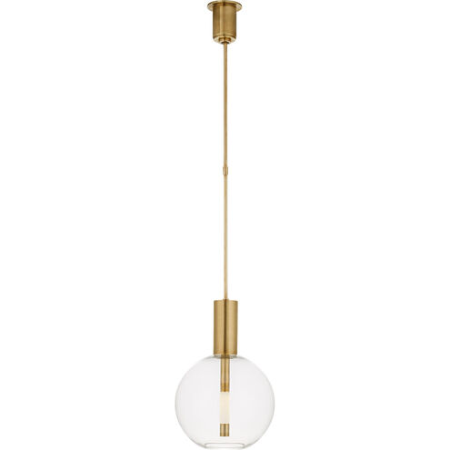 Kelly Wearstler Nye LED 13 inch Antique-Burnished Brass Globe Pendant Ceiling Light