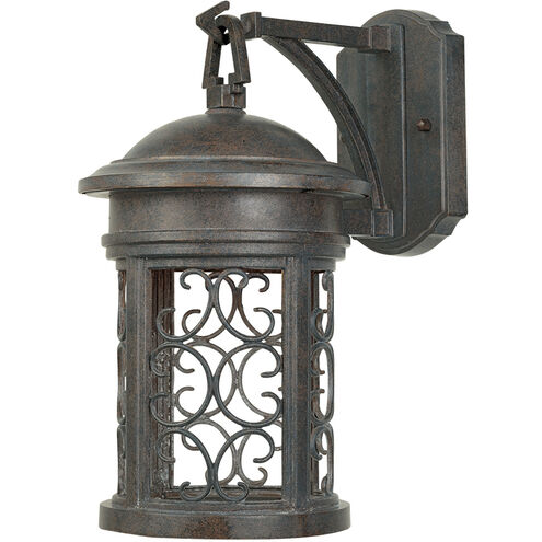 Ellington 1 Light 13 inch Mediterranean Patina Outdoor Wall Lantern