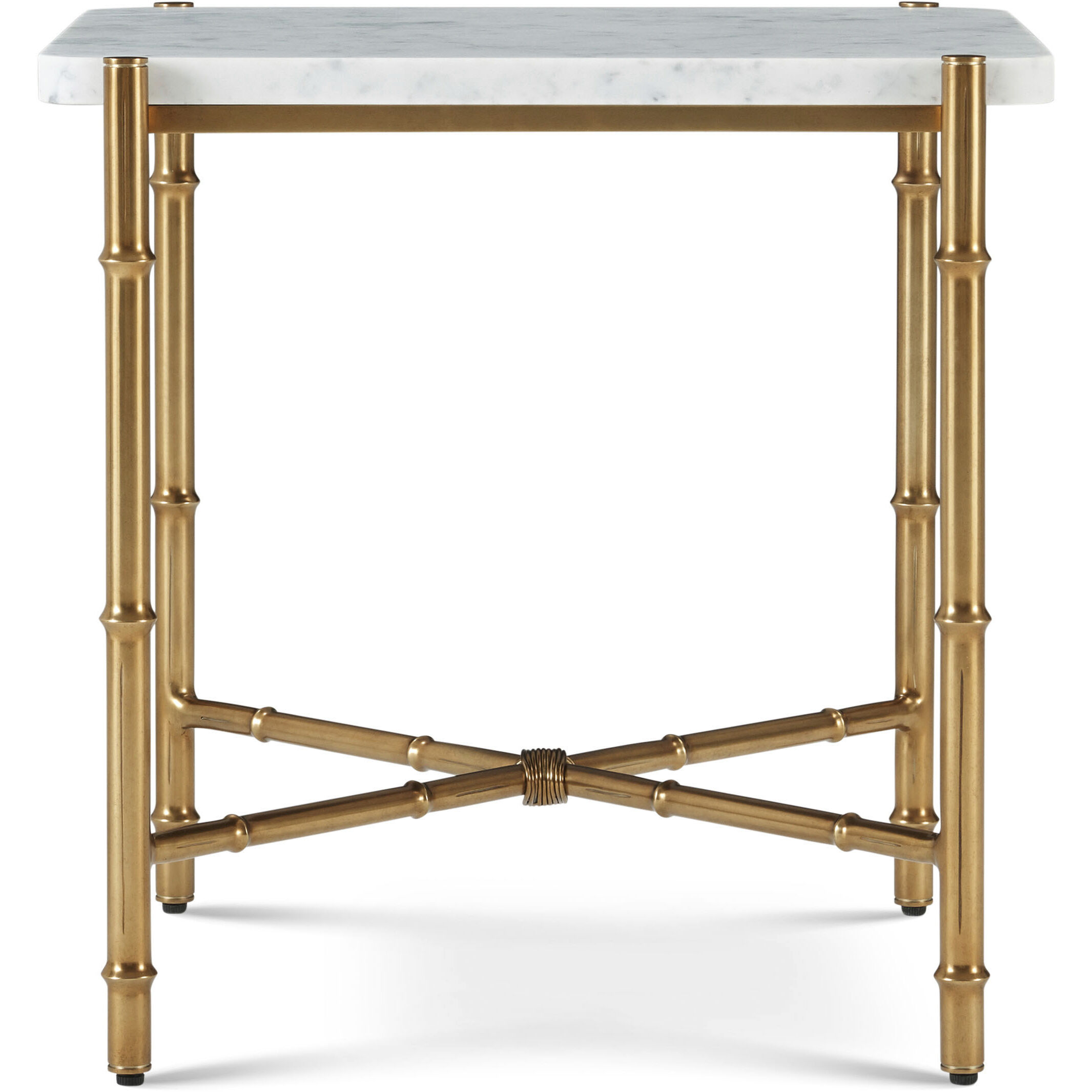 Kesden 22 X 22 inch Satin Brass Side Table