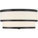 Cascade 3 Light Coal Flush Mount Ceiling Light