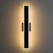Obsidian LED 23.63 inch Sand Black Outdoor Wall