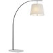 Cloister 70 inch 75 watt Oil Rubbed Bronze and White Floor Lamp Portable Light