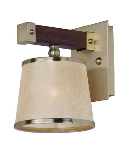 Maritime 1 Light 7 inch Antique Pecan/Satin Brass Wall Sconce Wall Light