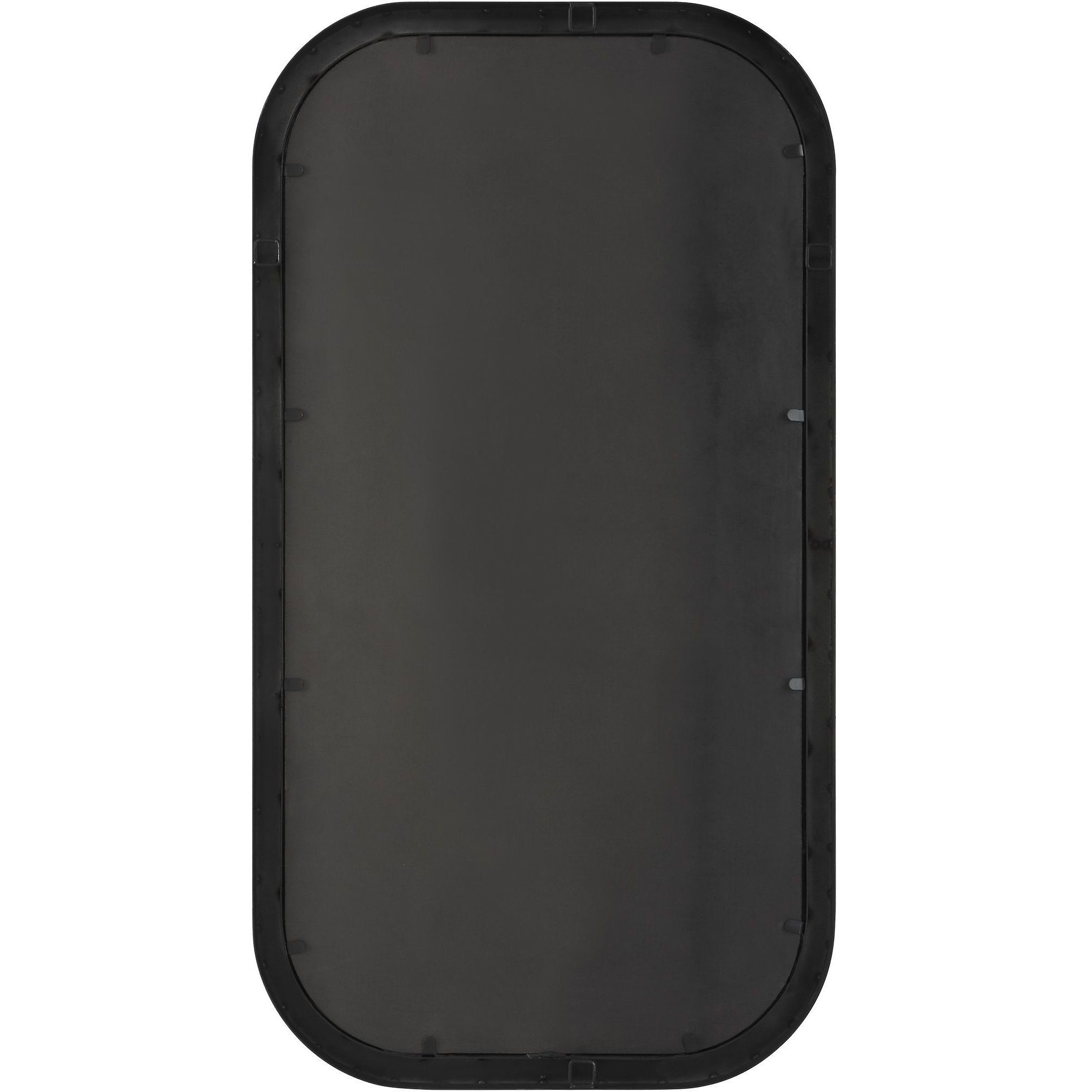 Nevaeh 43 X 23 inch Satin Black and Gold Leaf Mirror