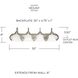 Arthur 4 Light 30 inch Matte Nickel Vanity Light Wall Light