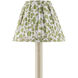Maiden Fern Green and Ivory 6 inch Tapered Chandelier Shade