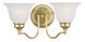 Essex 2 Light 15 inch Polished Brass Bath Vanity Wall Light