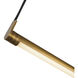 Laurence LED 1.88 inch Vintage Brass Linear Pendant Ceiling Light