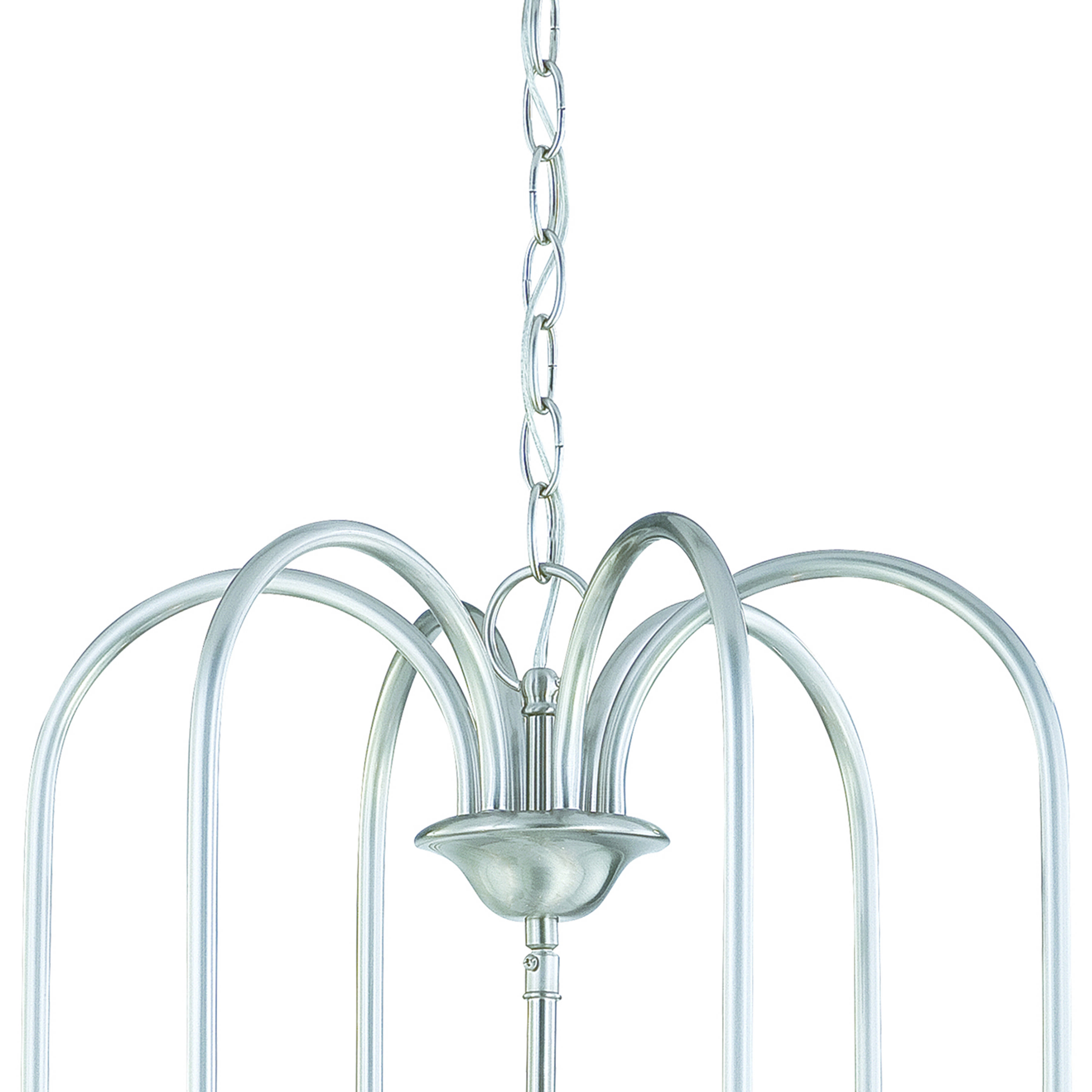 Bella 6 Light 16.25 inch Brushed Nickel Chandelier Ceiling Light