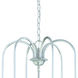 Bella 6 Light 16.25 inch Brushed Nickel Chandelier Ceiling Light