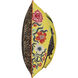 Maharaja Monkey 24 X 6 inch Yellow Pillow