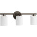 Replay 3 Light 22 inch Antique Bronze Bath Vanity Wall Light