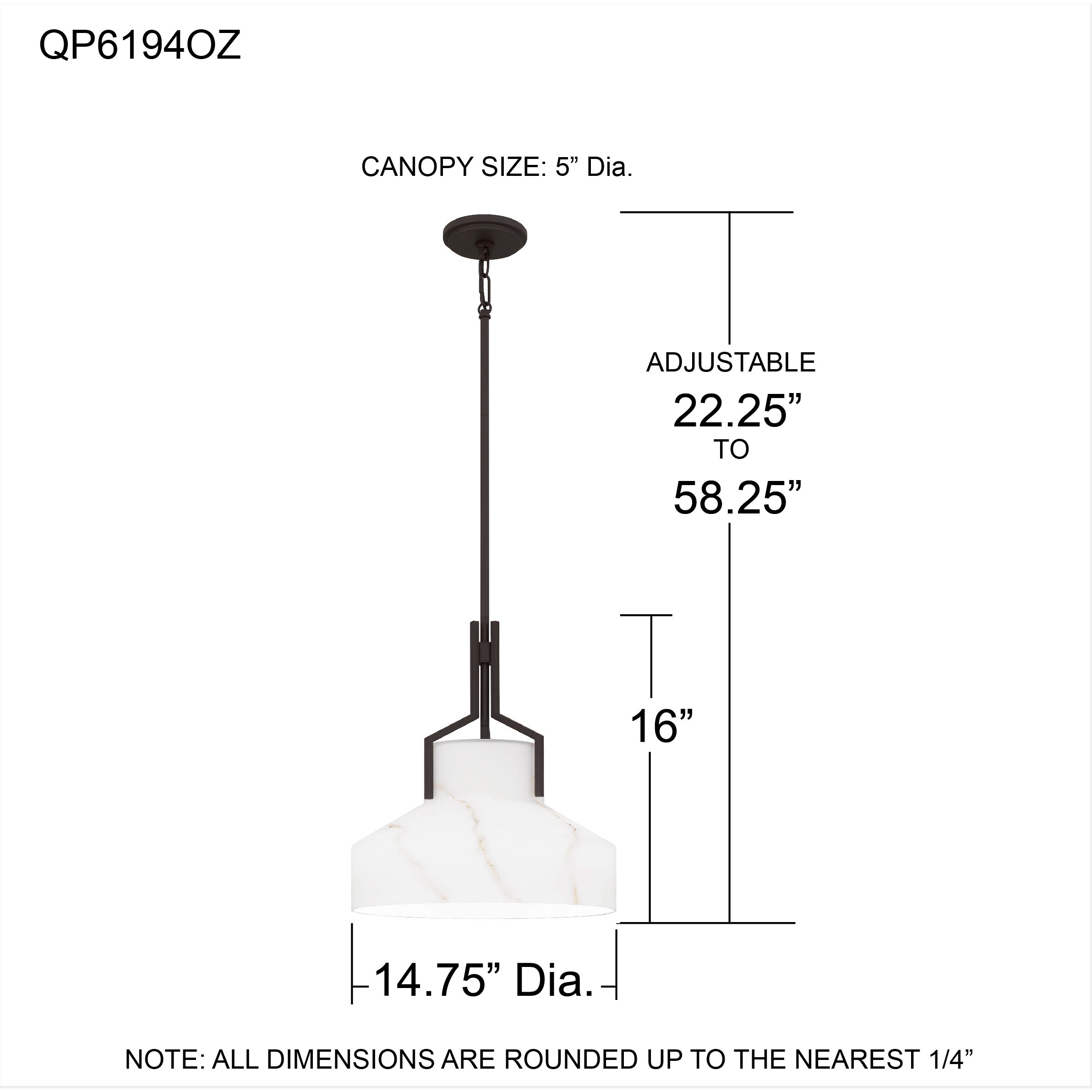 Brecken 2 Light 14.75 inch Old Bronze Pendant Ceiling Light