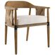 Estes Pearl and Willow and Honey and Blackened Bronze Outdoor Dining Chair