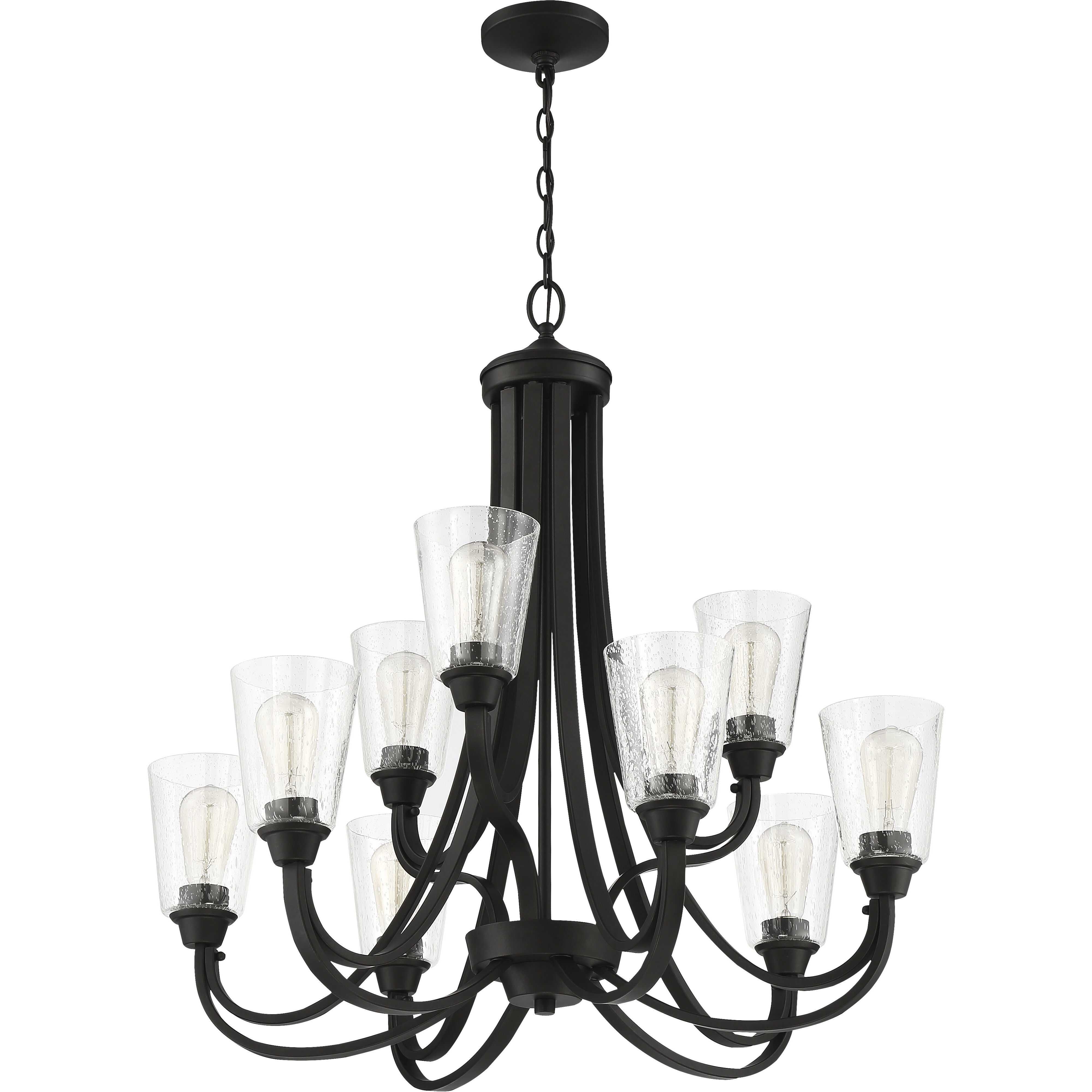 Grace 9 Light 32 inch Espresso Chandelier Ceiling Light in Clear Seeded, Neighborhood Collection