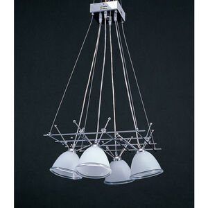 Ardyn 4 Light 17 inch Chrome with White Chandelier Ceiling Light