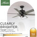 Fonthill 52 inch Matte Black with Dark Gray Oak/Matte Black Blades Ceiling Fan