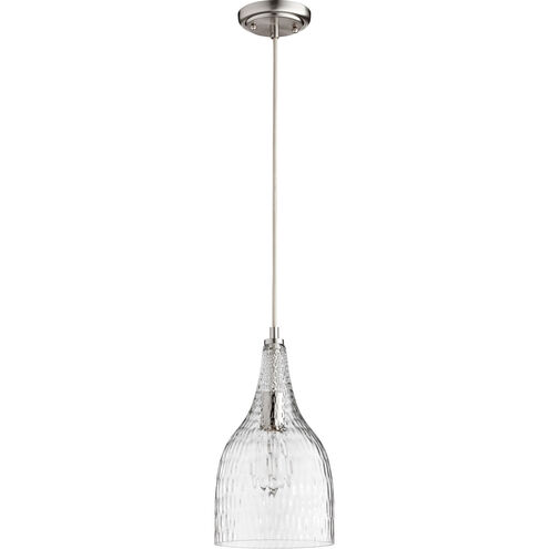 Fort Worth 1 Light 8 inch Satin Nickel Mini Pendant Ceiling Light