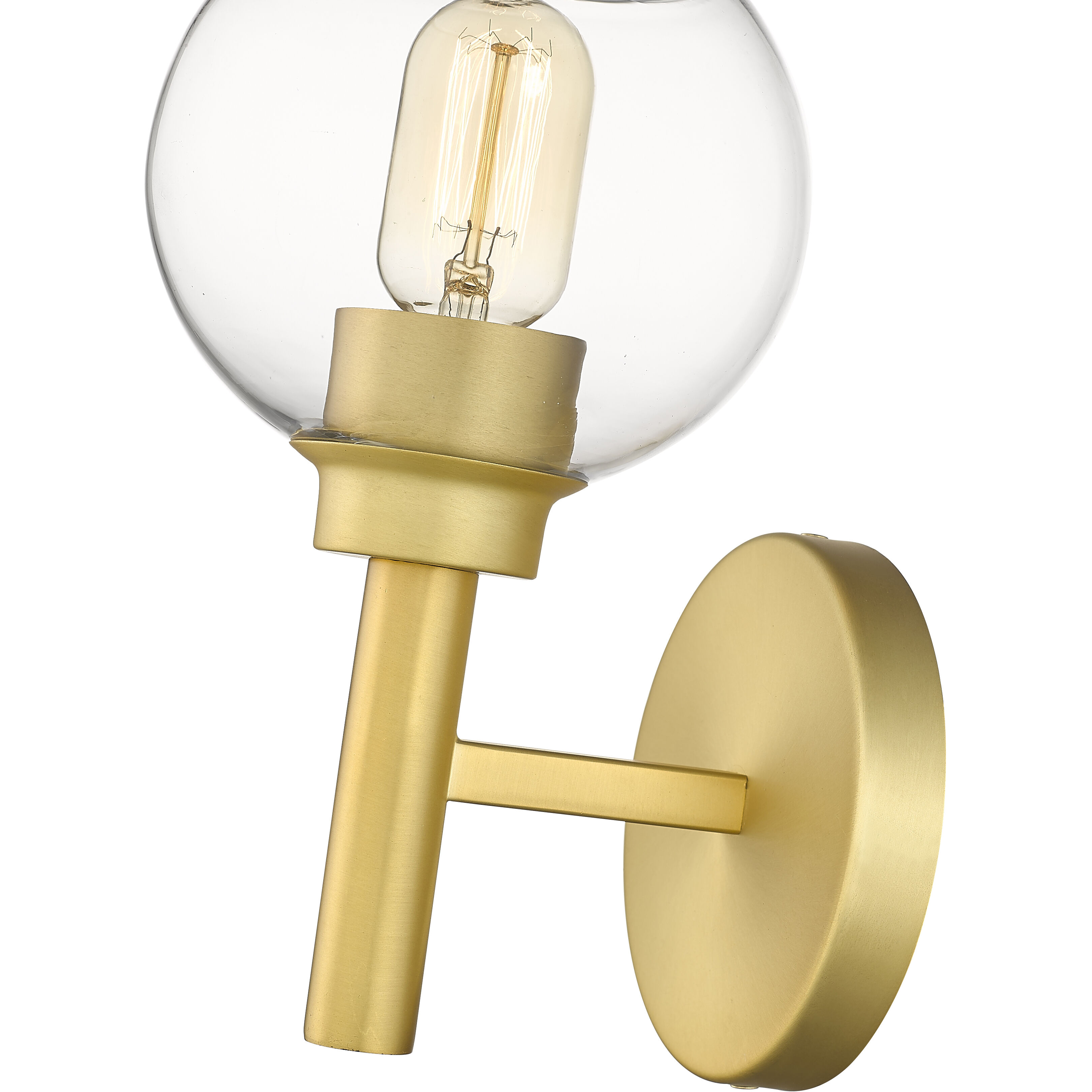 Sutton 1 Light 6 inch Brushed Gold Wall Sconce Wall Light