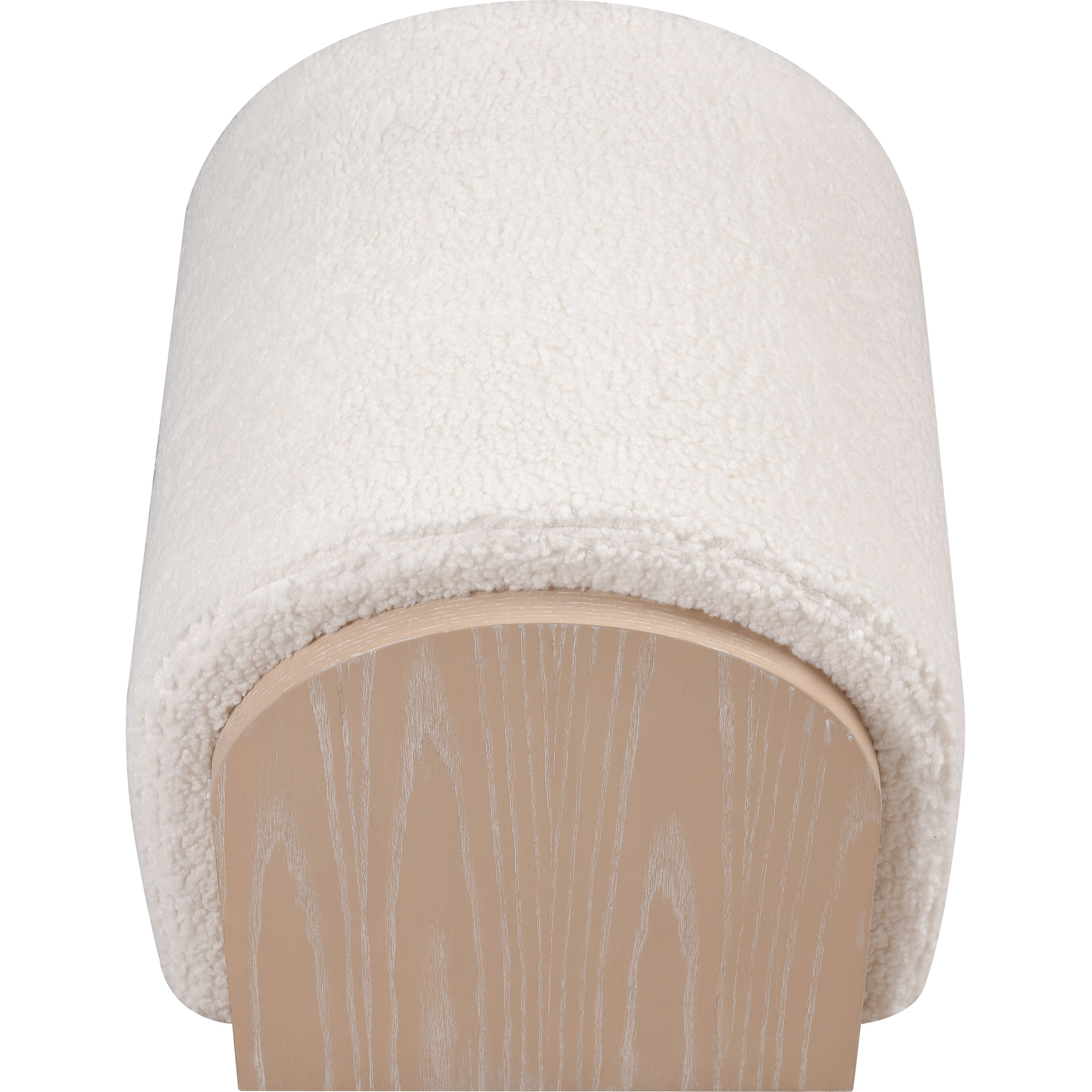 Marko 18.5 inch Light Oak with White Accent Stool