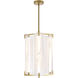 Mingle 3 Light 17 inch Satin Brass Pendant Ceiling Light