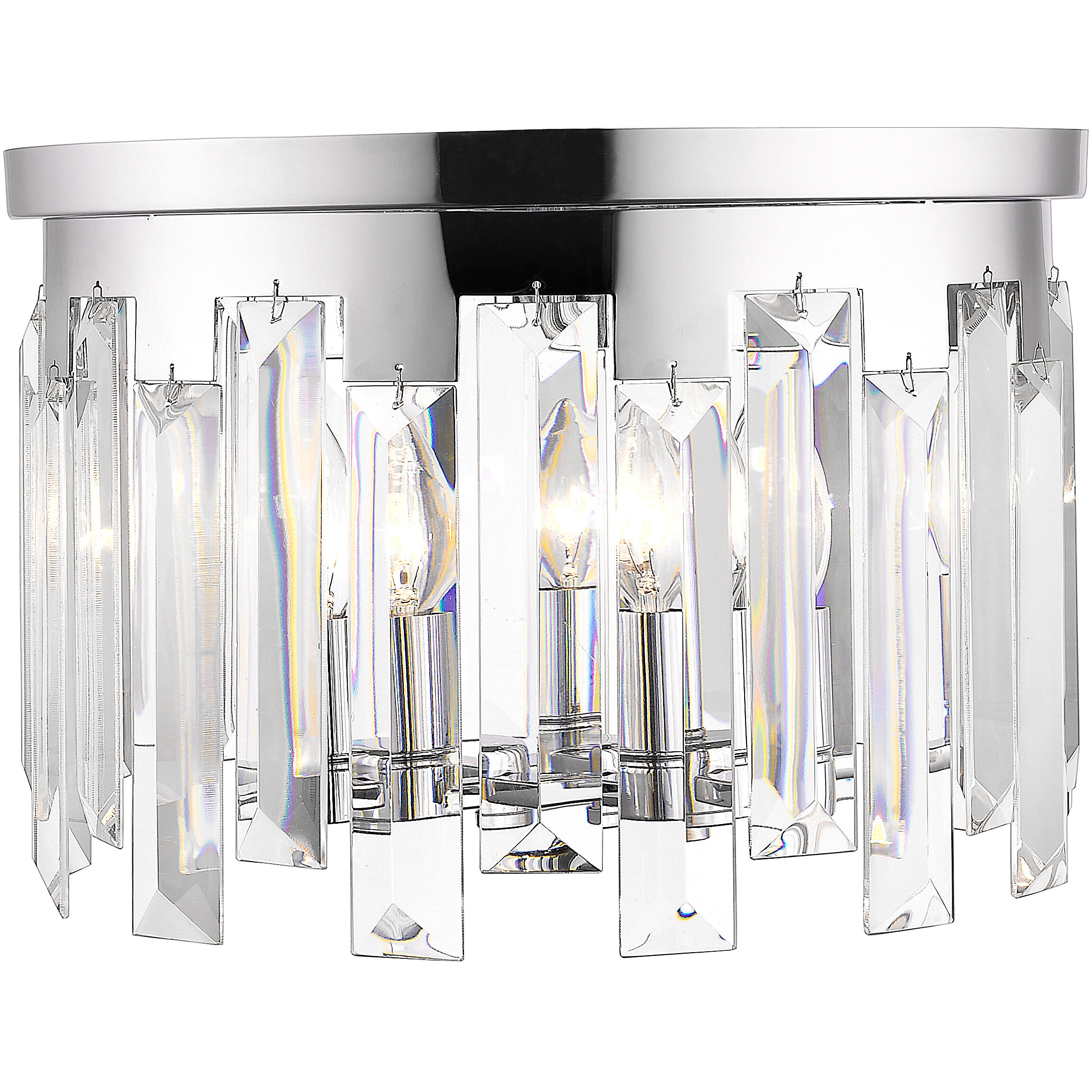 Cormac 4 Light 15.75 inch Chrome Flush Mount Ceiling Light in 14