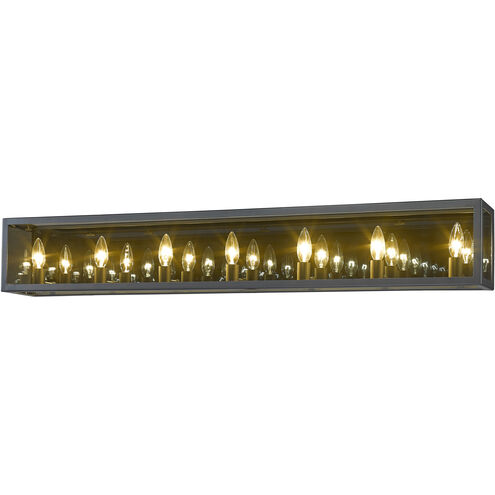 Infinity 7 Light 44 inch Misty Charcoal Vanity Wall Light