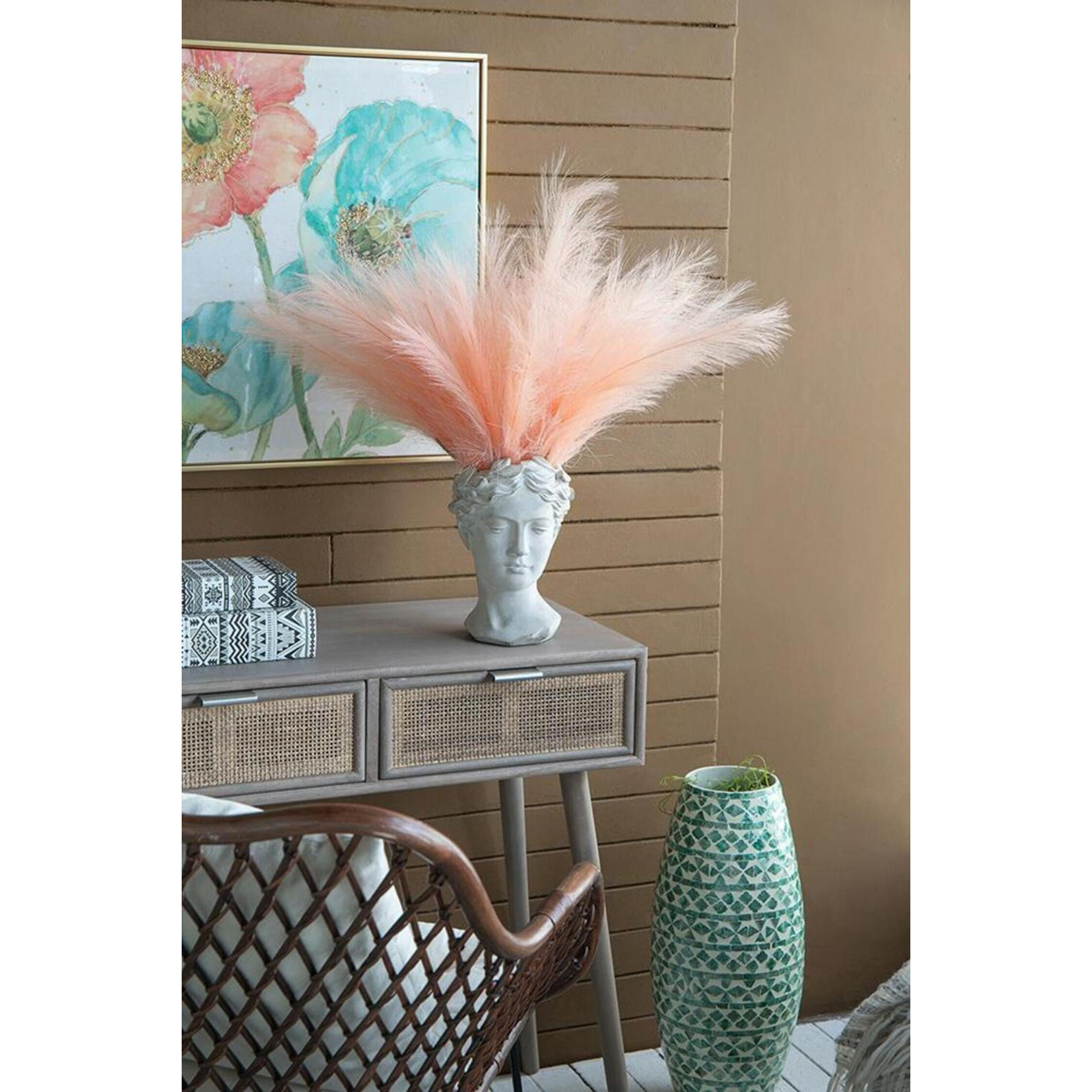 Visage White Wash Outdoor Vase