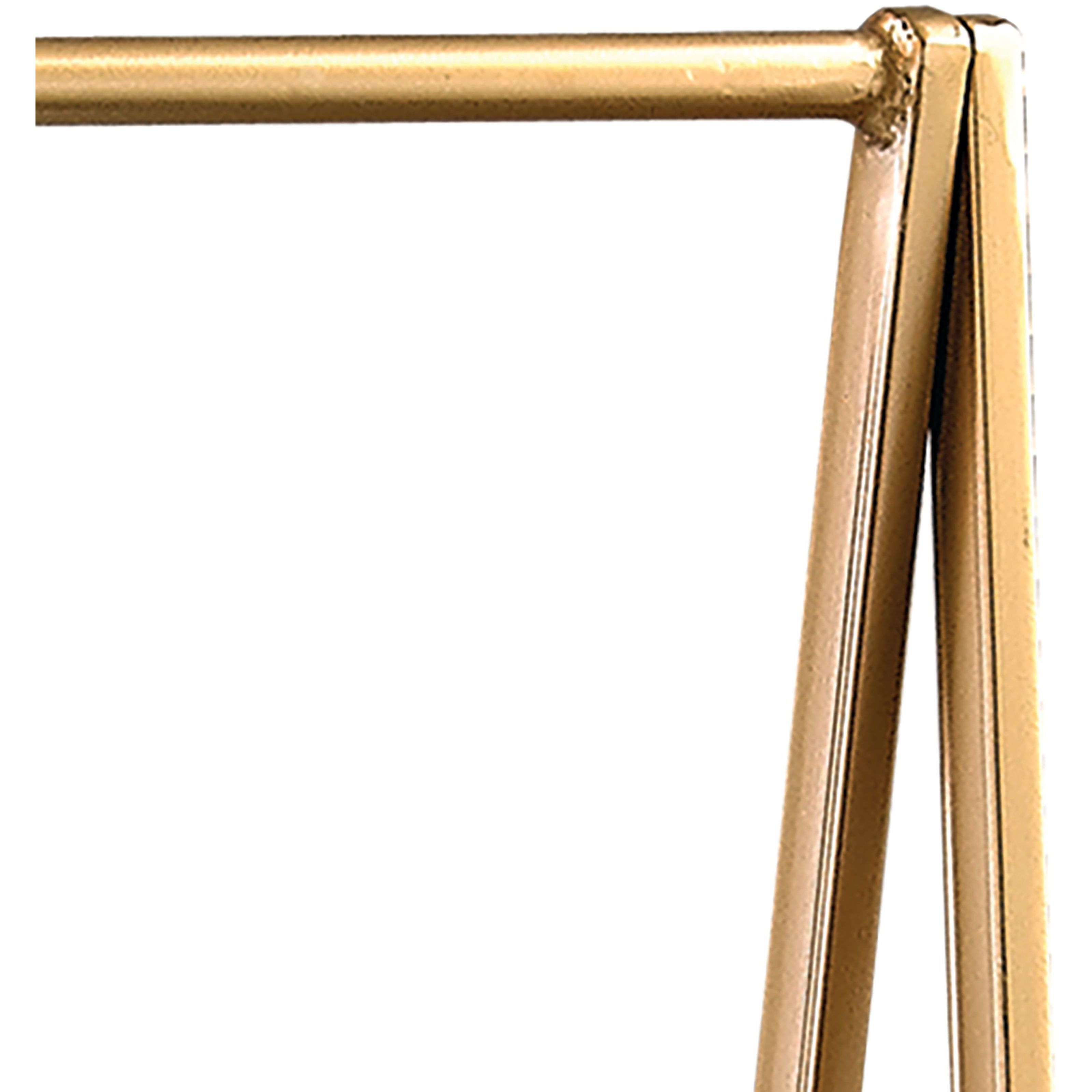 Kline Gloss White with Gold Bookshelf