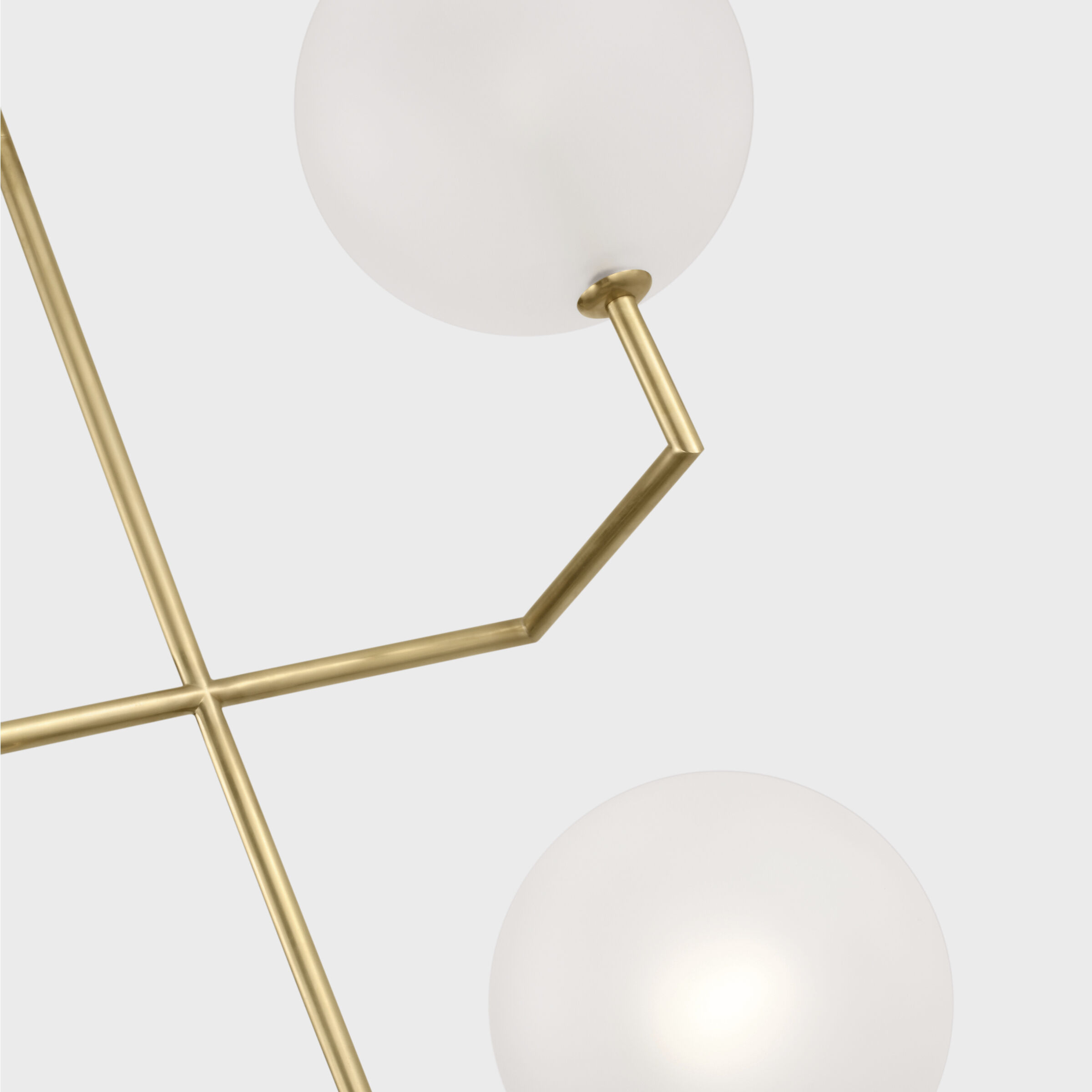 AERIN Linnea LED 26 inch Hand-Rubbed Antique Brass Entry Chandelier Ceiling Light