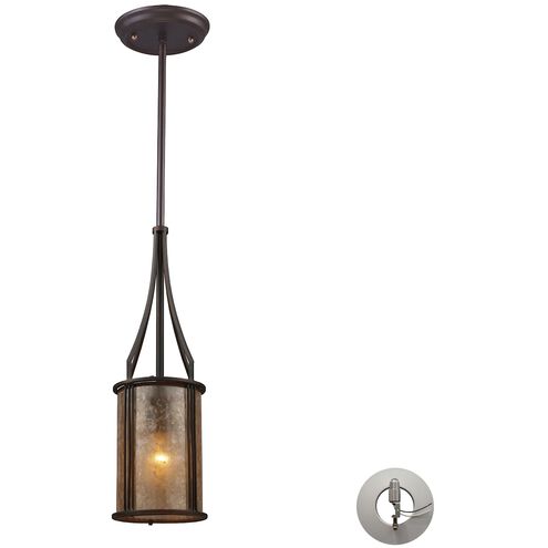 Barringer 1 Light 6 inch Aged Bronze Mini Pendant Ceiling Light