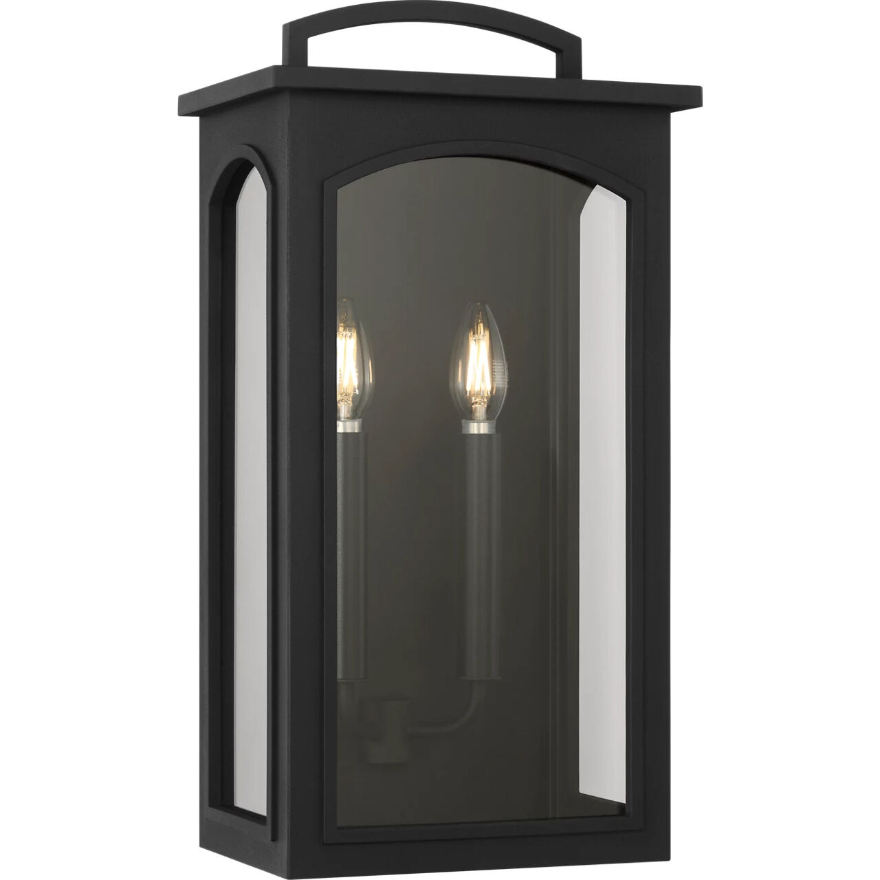 C&M by Chapman & Myers Modesto 2 Light 19.25 inch Textured Black Outdoor Wall Lantern