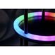 Keely 56.83 inch 150 watt Black RGB Color Changing Shelf Floor Lamp Portable Light, Simplee Adesso