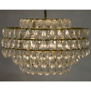 Linden 4 Light 29 inch Antique Brass Chandelier Ceiling Light