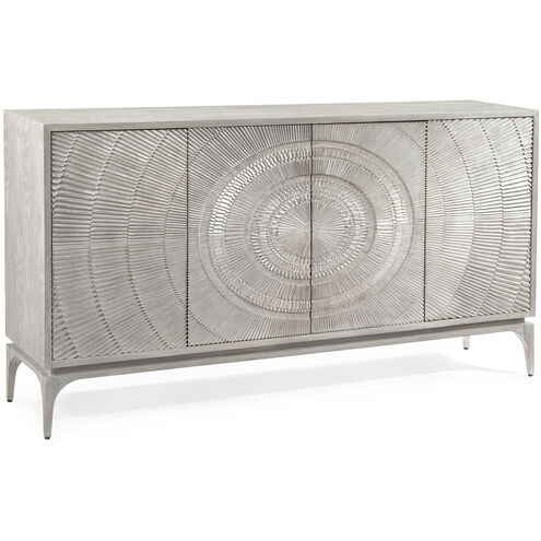 Cosmos Silver White and Grey Oak Cabinet