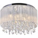 Benson 9 Light 20 inch Chrome Drum Shade Flush Mount Ceiling Light