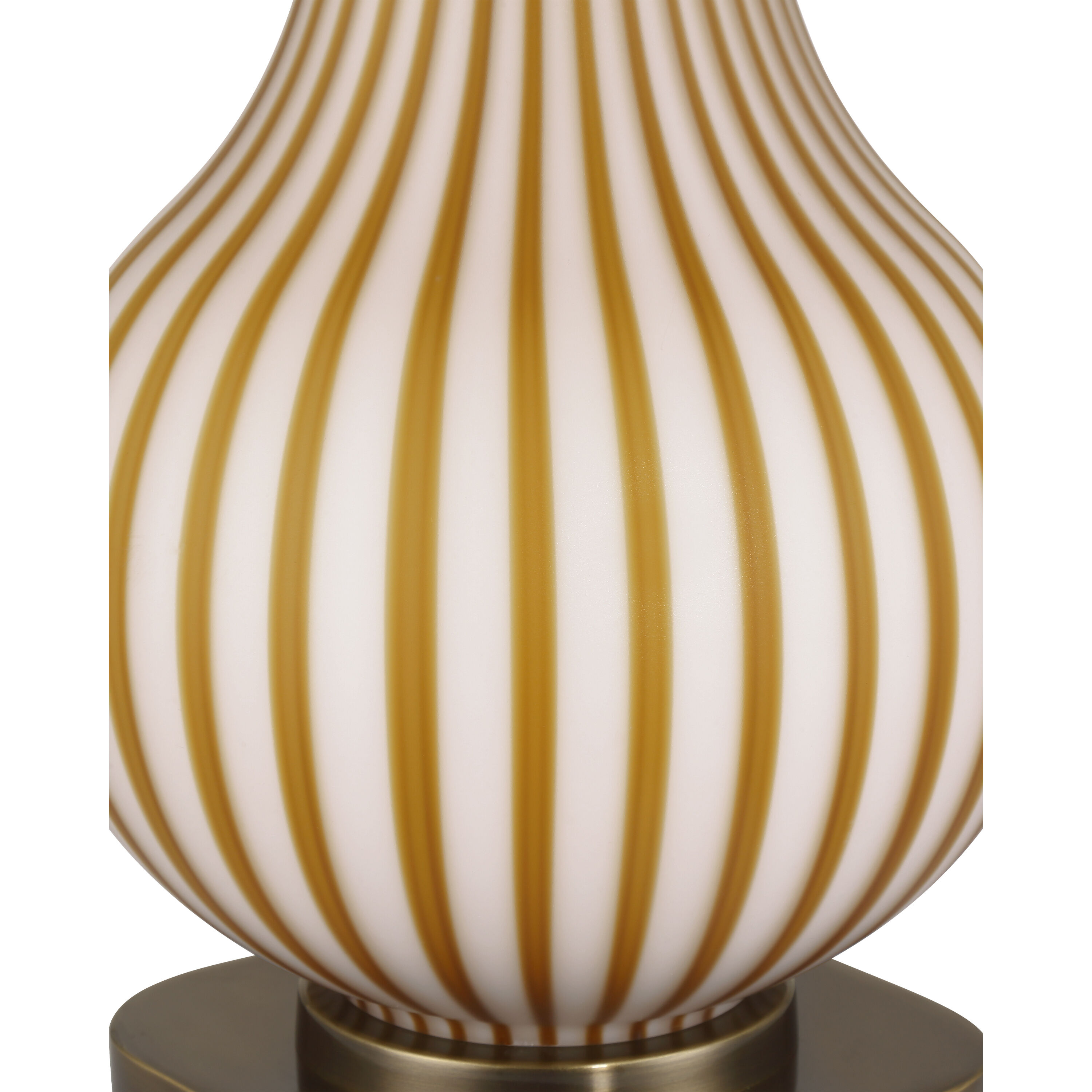 Striae 30.75 inch 100.00 watt Yellow/Off-White Table Lamp Portable Light