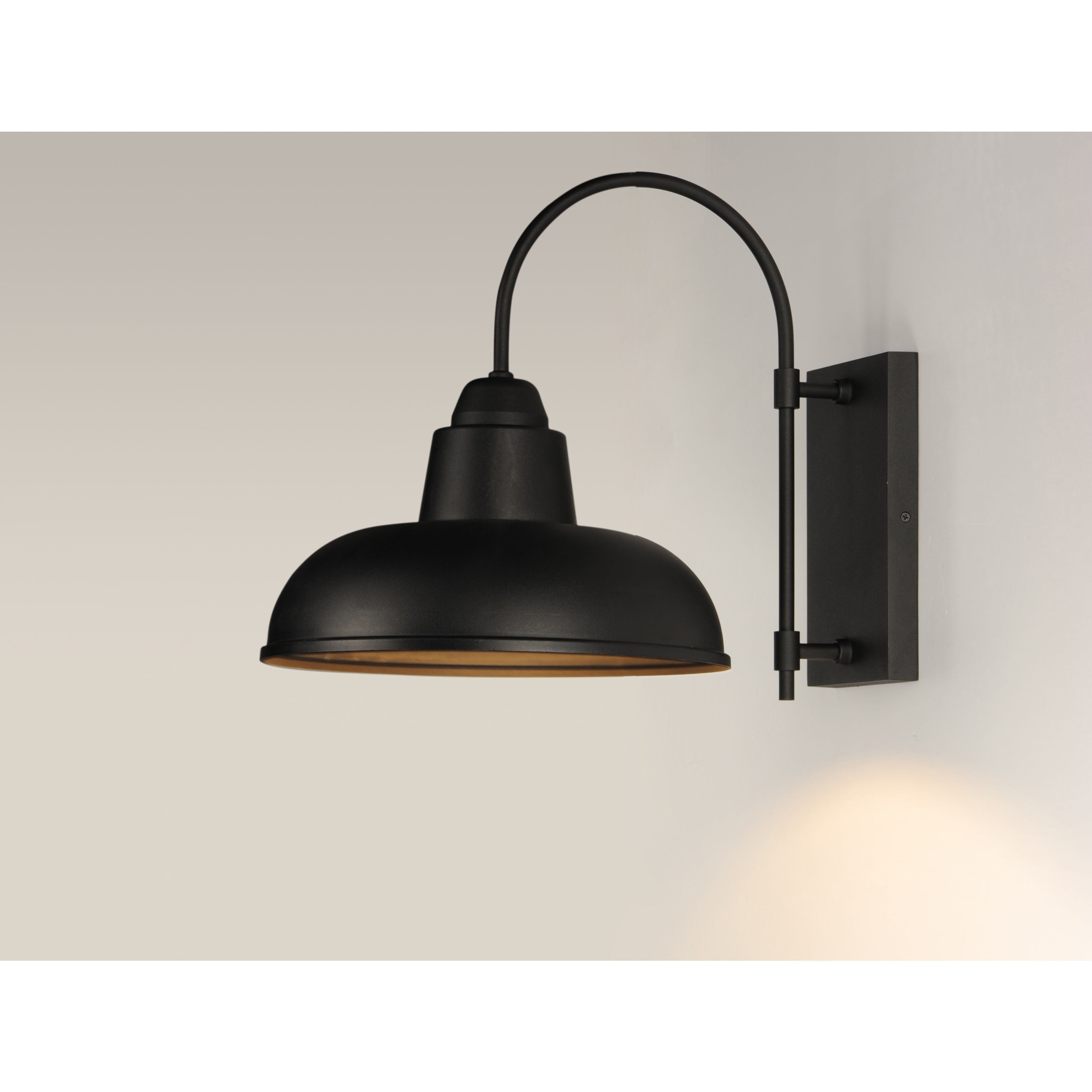 Industrial 1 Light 16 inch Black Outdoor Wall Mount