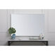 Monet 42 X 28 inch White Wall Mirror
