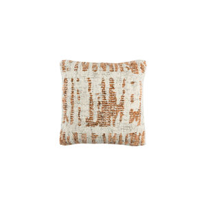 Primal 20 X 20 inch Cream and Peach Throw Pillow
