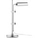Satire 23 inch 10 watt Polished Nickel Table Lamp Portable Light