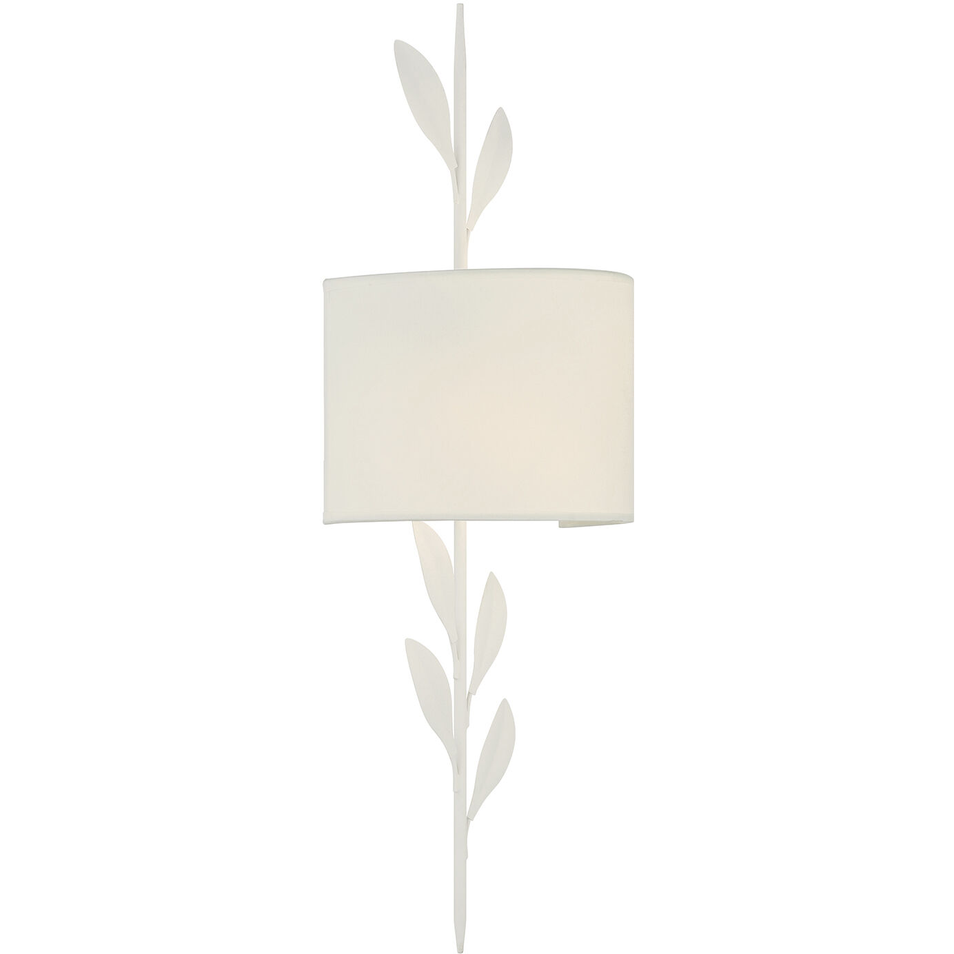 Broche Sconce Wall Light in Matte White