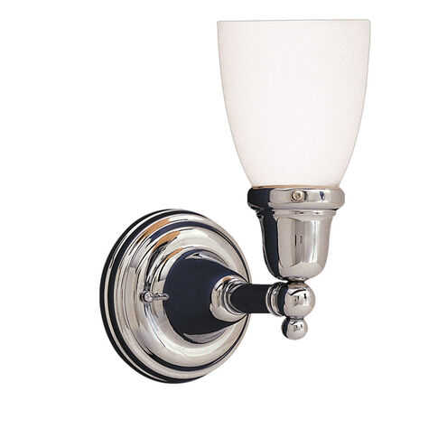 Historic 1 Light 5 inch Polished Chrome Bath And Vanity Wall Light in 348M