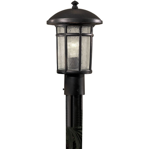 Cranston 1 Light 15 inch Heritage Outdoor Post Mount Lantern, Great Outdoors